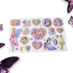 Multipurpose Adhesive 3D Stickers (1 Sheet / Mix Design) - Back View by Nari Haat, Indian ethnic wear, women clothing...