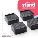 Multipurpose Heavy Duty Cupboard / Refrigerator / Sofa Base Stand - Set of 4 Pcs - Fabric Detail by Nari Haat, Indian...