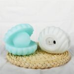 Pearl Shell Night Lamp Decorate Desk Lights Nursery Toy Lamp (Small Battery Operated) - Back View by Nari Haat, India...