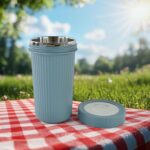 Apex Double Wall Inner Steel Travel Glass (500ml) Approx (1 Pc / Mix Color) - Front View by Nari Haat, Indian ethnic ...