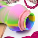 Flexible Collapsible Silicone Sports Water Bottle (260 ML / 20 CM Folding) - Back View by Nari Haat, Indian ethnic we...