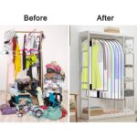 Foldable Non Woven Suit Cover (80×60 CM / 1 Pc / Black Side Chain Suit Cover) - Closeup Embroidery by Nari Haat, Ind...