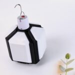 Foldable Camping Light USB Rechargeable LED Lamp with Hanging Hook (1 Pc) - Sleeve Design by Nari Haat, Indian ethnic...