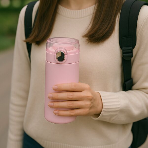 Water Bottle for Kids – Insulated Vacuum Stainless Steel Bottle (300 ML Approx) - Front View by Nari Haat, Indian e...