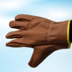 Gloves Gardening Gloves for Men Women Leather Gloves Heavy Duty Gloves (1 Pair) - Neckline Detail by Nari Haat, India...