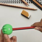 Round Shape Mix Design Pencil Sharpener (1 Pc / Round Shape Mix Design) - Closeup Embroidery by Nari Haat, Indian eth...