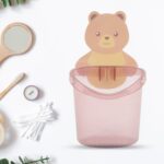 Teddy Bear Wall Mount Toothbrush Holder