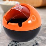 Ball Ashtray PP Plastic Windproof with Lid Indoor Outdoor Patio Car Portable Ashtray - Back View by Nari Haat, Indian...