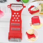 3 in 1 Kitchen Set: Grater Base, Slicing Attachment, and Peeler (3 Pcs Set) - Neckline Detail by Nari Haat, Indian et...