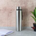Stainless Steel Drink Water Bottle (1000 ML) - Neckline Detail by Nari Haat, Indian ethnic wear, women clothing, desi...