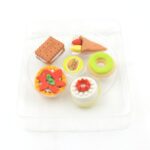 3D Fast Food Erasers Set, Cute Mini Colorful Erasers for Kids Gift & School (5 Pcs) - Sleeve Design by Nari Haat, Ind...