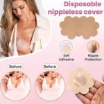 Boob Tape with Nipple Covers: Cotton, Breathable, Lift & Support (5m, 10 Pairs) - Full Detail by Nari Haat, Indian et...