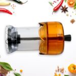 Transparent Plastic Salt and Pepper Grinder Manual Pepper Grinding Tool Crusher 1 Pc - Closeup Embroidery by Nari Haa...