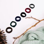 Small Ponytail Rubber Bands for Hair (Pack of 50 / Multicolour) - Closeup Embroidery by Nari Haat, Indian ethnic wear...