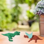 Dinosaur & Egg Shaped 3D Puzzle Erasers – Fun Mini Erasers for Kids (5 Pcs Set) - Fabric Detail by Nari Haat, India...