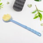 Back Scrubber for Shower Dry Body Brush Back Brush Long Handle (1 Pc / B Grade) - Front View by Nari Haat, Indian eth...