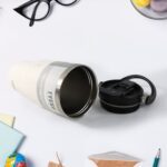 High Quality Stainless Steel Vacuum Glass Double Walled Travel Mug( 1 Pc) - Back View by Nari Haat, Indian ethnic wea...