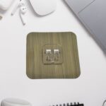 Adhesive Sticky Waterproof Oil Proof, Reusable Wall Utility Seamless Wall Hook (1 Pc) - Back View by Nari Haat, India...