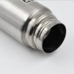 Double Wall Stainless Steel 500ml Vacuum Flask Gift Set with Two Cups (3 Pcs) - Sleeve Design by Nari Haat, Indian et...