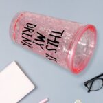 Plastic Creative Cold Drink Cup,  Double Wall Plastic Drinking Sport Bottle - Full Detail by Nari Haat, Indian ethnic...