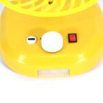 USB-C Rechargeable Portable Fan with LED Light Foldable Fan for Home - Fabric Detail by Nari Haat, Indian ethnic wear...