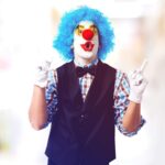 Small Plastic Joker Clown Nose toy (1 Pc / Mix Color & Design) - Back View by Nari Haat, Indian ethnic wear, women cl...