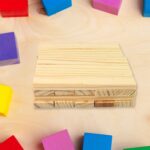 Wooden Pattern Brain Puzzles 20 Pcs Wooden Strips, 40 Pattern Cards (1 Set) - Neckline Detail by Nari Haat, Indian et...