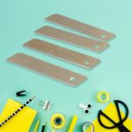 Cutter Knife Set with 4 Replacement Blades (1 Set) - Back View by Nari Haat, Indian ethnic wear, women clothing, desi...