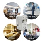 All-in-One Universal Worldwide Travelling AC Adaptor Plug (1 Pc) - Closeup Embroidery by Nari Haat, Indian ethnic wea...