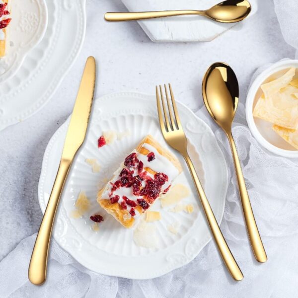 Kitchen Tableware / Flatware Sets Kitchen Forks Spoons with Gift Box (24 Pcs Set) - Front View by Nari Haat, Indian e...