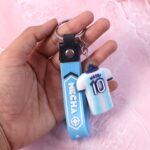 Cute Cartoon Silicone 3D Key Chain with Metal Hook & Strap (Pack of 1 / Mix Design) - Back View by Nari Haat, Indian ...