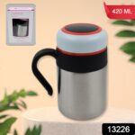 Stainless Steel Mug / Bottle Vacuum Insulated Cup Handle & Small Cup, (420 ML) - With Dupatta by Nari Haat, Indian et...