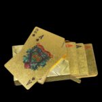 Gold Plated Poker Playing Cards (Golden) - Sleeve Design by Nari Haat, Indian ethnic wear, women clothing, designer suit