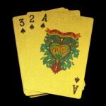 Gold Plated Poker Playing Cards (Golden) - With Dupatta by Nari Haat, Indian ethnic wear, women clothing, designer suit