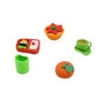 3D Mix Design Erasers – Cute & Colorful Novelty Erasers for Kids, School (1 Set) - Fabric Detail by Nari Haat, Indi...