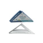 Double-Sided 45° Triangle Ruler – 7-Inch Aluminum Alloy Rafter Square for Home Use - Back View by Nari Haat, India...