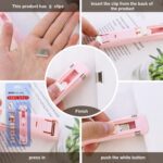 Portable Paper Clamp With 8 Pcs Clip Dispenser Handheld Paper Fast Clam (1 Set) - Back View by Nari Haat, Indian ethn...