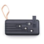 10000mAh 12W Fast Charging Power Bank with 4-in-1 USB & Mobile Holder (1 Pc) - Neckline Detail by Nari Haat, Indian e...