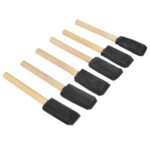Multipurpose Sponge Brushes for Painting with Wooden Handles (6 Pcs Set) - Sleeve Design by Nari Haat, Indian ethnic ...