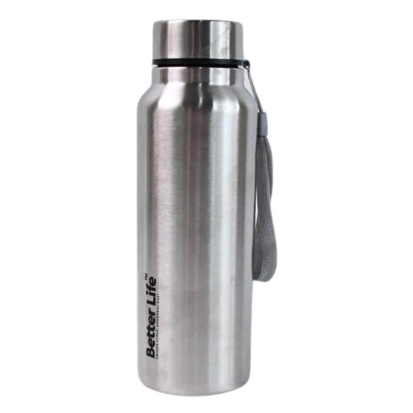 Stainless Steel Drink Water Bottle (750 ML) - Front View by Nari Haat, Indian ethnic wear, women clothing, designer suit