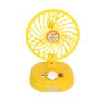 USB-C Rechargeable Portable Fan with LED Light Foldable Fan for Home - Back View by Nari Haat, Indian ethnic wear, wo...
