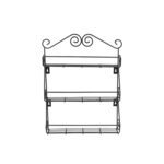 Big Wall Mounted Iron Wall Shelf with 3 Storage Racks for Kitchen - Back View by Nari Haat, Indian ethnic wear, women...