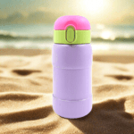 Duck Stainless Steel Water Bottle (1 Pc / Mix Design) - Back View by Nari Haat, Indian ethnic wear, women clothing, ...