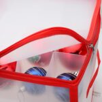 Transparent Zipper Sock Organizer Storage Box (30×30 CM) - Closeup Embroidery by Nari Haat, Indian ethnic wear, wome...