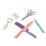 Professional Colorful Kitchen Knives Set (6 Pcs Set) - Sleeve Design by Nari Haat, Indian ethnic wear, women clothing...