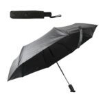 2 Fold Manual Umbrella – Wind, Sun & Rainproof with Steel Shaft & Wrist Strap - Back View by Nari Haat, Indian ethn...