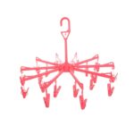 Plastic Foldable Underwear Hanging Dryer Clothes Clips Hanger Drying Rack, Clothes Hangers with 16 Clips, Clip Hanger...