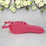 2-in-1 Vegetable & Fruit Cutter with 5-Blade Peeler (1 Pc / Multicolor) - Front View by Nari Haat, Indian ethnic wear...