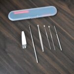 Stainless steel earwax removal kit with 6 tools