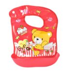 Multifunctional Waterproof BPA Free Reusable Soft Fabric Plastic Baby Bib (1 Pc) - Sleeve Design by Nari Haat, Indian...
